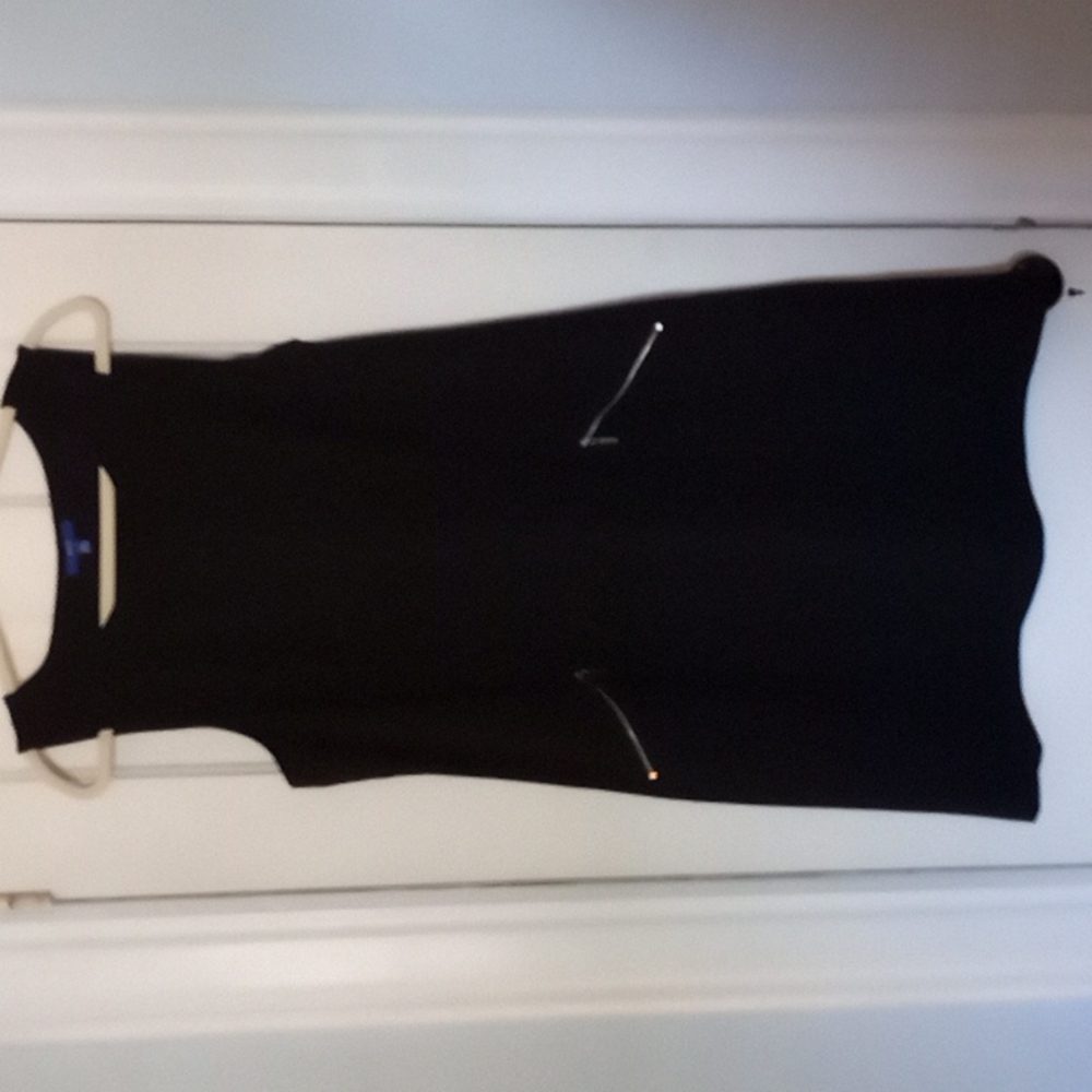 Black dress with zipper pockets